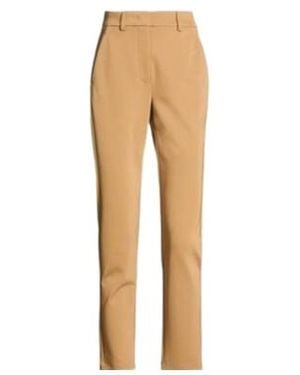 Max Mara High-Waisted Straight-Leg Pants - Natural