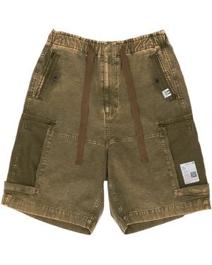 Maison Mihara Yasuhiro Damage Cargo Shorts - Green