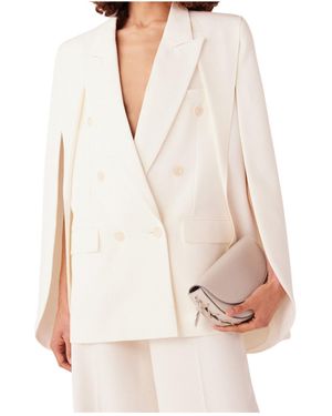 Stella McCartney Double-Breasted Straight Hem Blazer - White