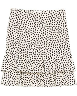 Chloé Chloé All-Over Printed Ruffled Skirt - Black