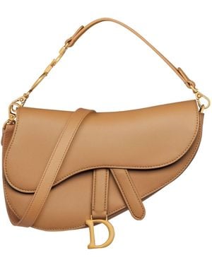 Dior Small Saddle Multicarry Bag With Strap - White