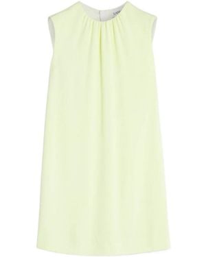 Lanvin Crewneck Sleeveless Dress - Yellow