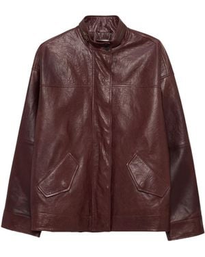 Jonathan Simkhai Hartley Leather Jacket - Brown