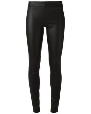 The Row Tight-Fitting High-Waist Trousers - Black