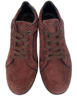 Emporio Armani Logo Casual Sports Shoes - Red