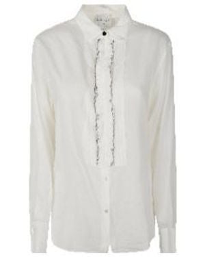 forte_forte Long-Sleeved Shirt - White