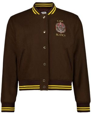 CASABLANCA Embroideredpatch Mini Skirt - Brown