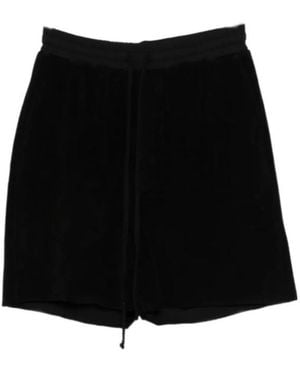 Thom Krom Drawstring Shorts - Black