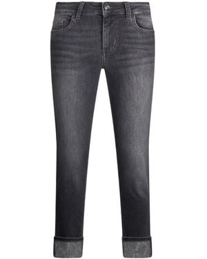 Liu Jo Denim Pants With Belt Loops - Gray