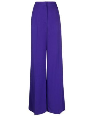 Moschino High-Waist Wide-Leg Pants - Purple