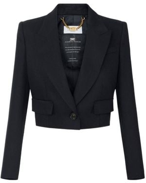 Elisabetta Franchi Long-Sleeve Blazer - Blue