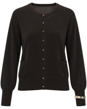 Liu Jo Button-Up Knitted Cardigan - Black
