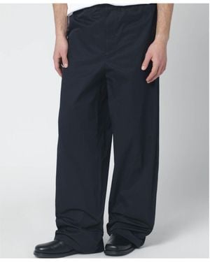 Jil Sander Solid Color Casual Pants - Blue