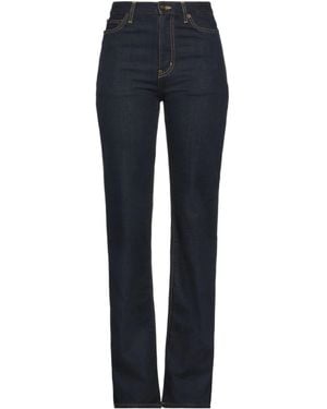 Saint Laurent Dark Straight-Leg Jeans - Blue