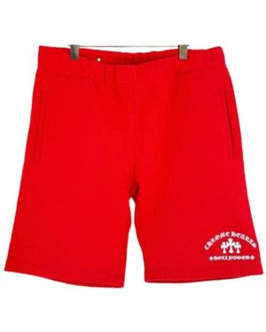 Chrome Hearts Belt Loop Shorts - Red