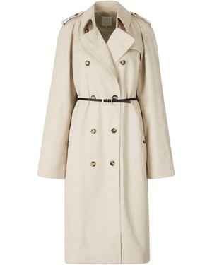 Givenchy Belted Button-Up Trench Coat - Natural