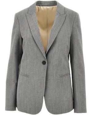 Alberta Ferretti Long-Sleeve Blazer - Gray