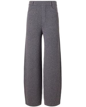Lisa Yang Cashmere Knitted Barrel-Leg Trousers - Grey