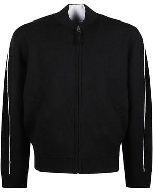 Givenchy Logo-Intarsia Knitted Jacket - Black