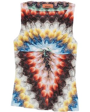Missoni V-Neck Vest - White