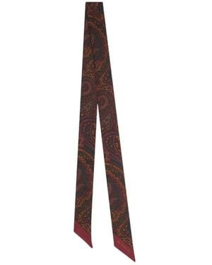 Etro Pointed-Tip Silk Scarf - Multicolor
