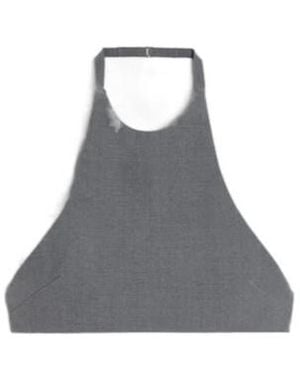 Jil Sander Poplin Halter Top - Gray