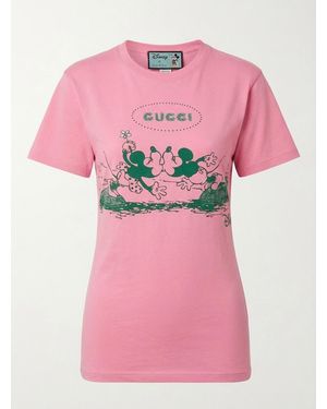 Gucci Disney X Printed T-Shirt - Pink