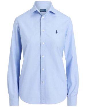 Polo Ralph Lauren Slim-Fit Cotton Poplin Shirt - Blue