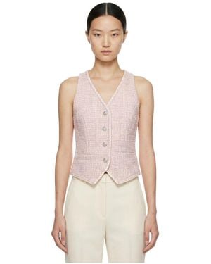 Marissa Chiara Single-Breasted Vest - Pink