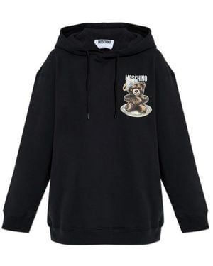 Moschino Teddy-Bear Hoodie - Blue