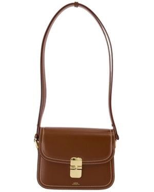 A.P.C. Grace Small Shoulder Bag - White