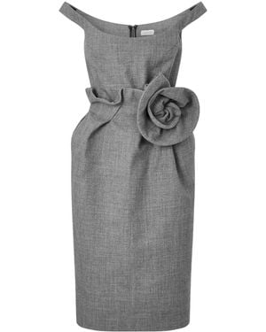 Magda Butrym One-Shoulder Sleeveless Mid-Length Dress - Grey