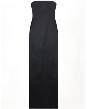 The Row Strapless Long Dress - Black