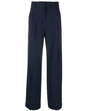 Michael Kors Michael Straight Leg Tailored Pants - Blue