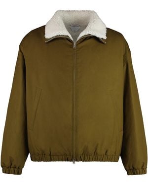 Bottega Veneta Zippered Cotton Jacket - Green