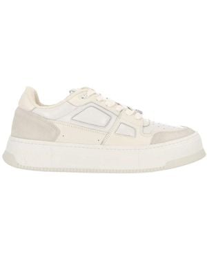 Ami Paris Round Head Lace-Up Casual Shoes - Natural