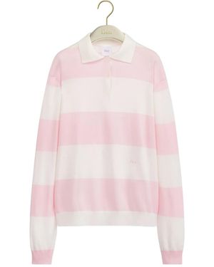 Dior Iviera Marinière Long-Sleeved Polo Shirt - Pink