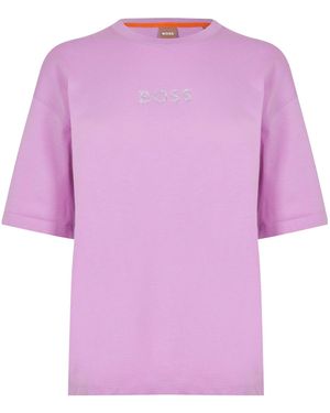 BOSS Solid Color T-Shirt - Purple