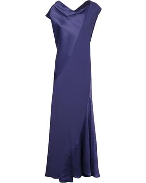 Alberta Ferretti Asymmetric-Cut Dress - Blue