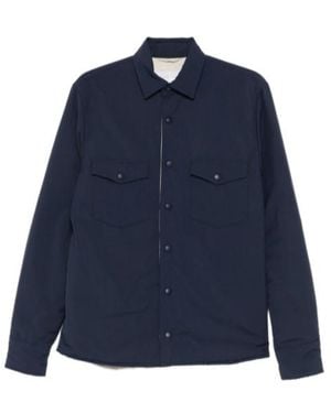 Eleventy Chest-Pocket Jacket - Blue