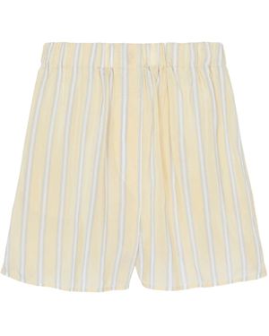 Frankie Shop Striped Boxer Shorts - Natural