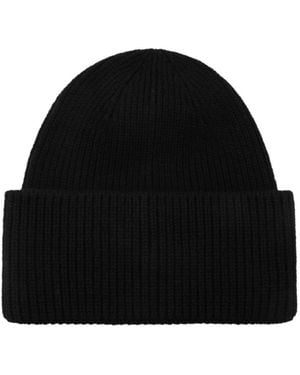 Destin Ribbed Knit Hat - Black