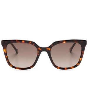 Carolina Herrera Square Frame Full Rim Sunglasses - Multicolour