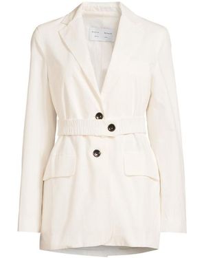 Proenza Schouler Long-Sleeved Suit Jacket - White