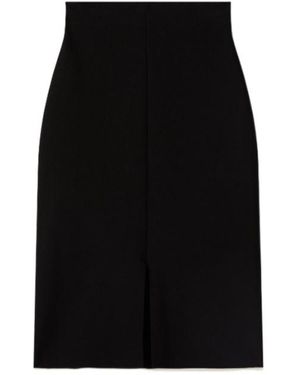 JOSEPH Safir Split Midi Skirt - Black