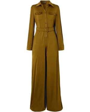 Tom Ford Stretch Satin-Jersey Jumpsuit - Green