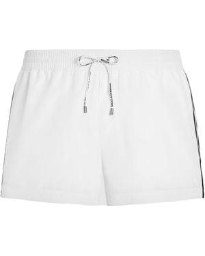 Dolce & Gabbana Drawstring Swim Trunks - White