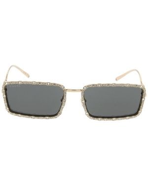 Gucci Eyewear Rectangle Frame Sunglasses - White