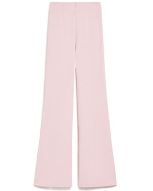 Sportmax High Waist Straight Leg Pants - Pink