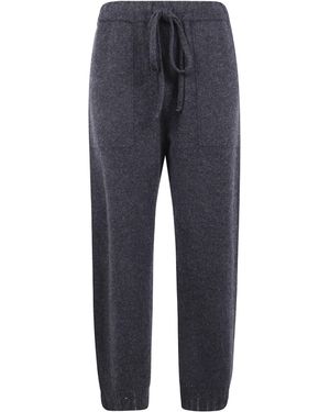 Uma Wang Elastic Waist Casual Pants - Blue